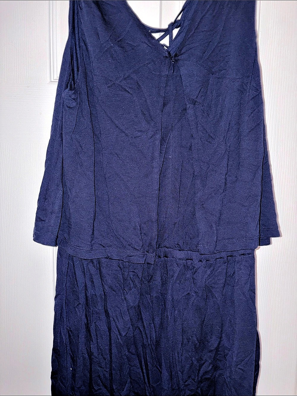Michael Kors Blue Sleeveless Jumpsuit Size Medium